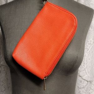 Orange wristlet